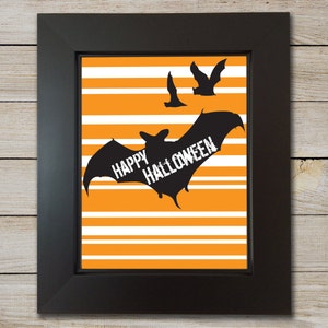 Halloween Printable - Instant Download - Halloween Print - Halloween Art - Bats - Holiday Print - Halloween - Halloween Digital Print
