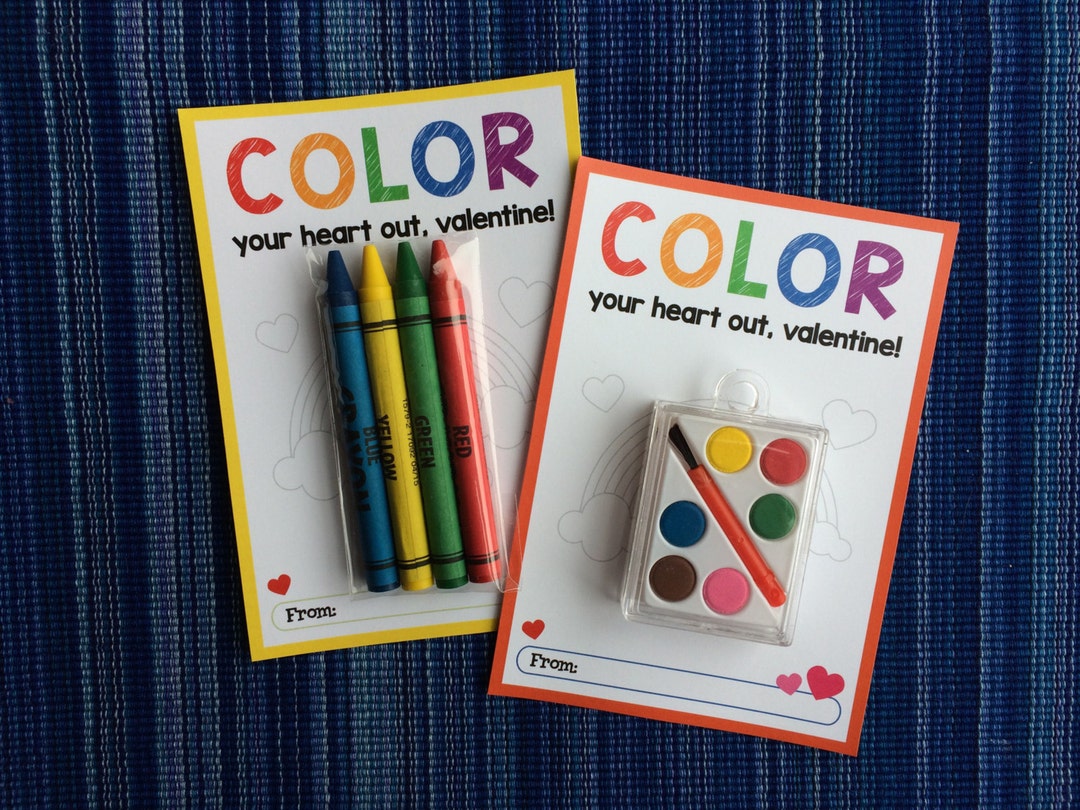 Color Your Heart Out - Instant Download - Valentine's Day Digital ...