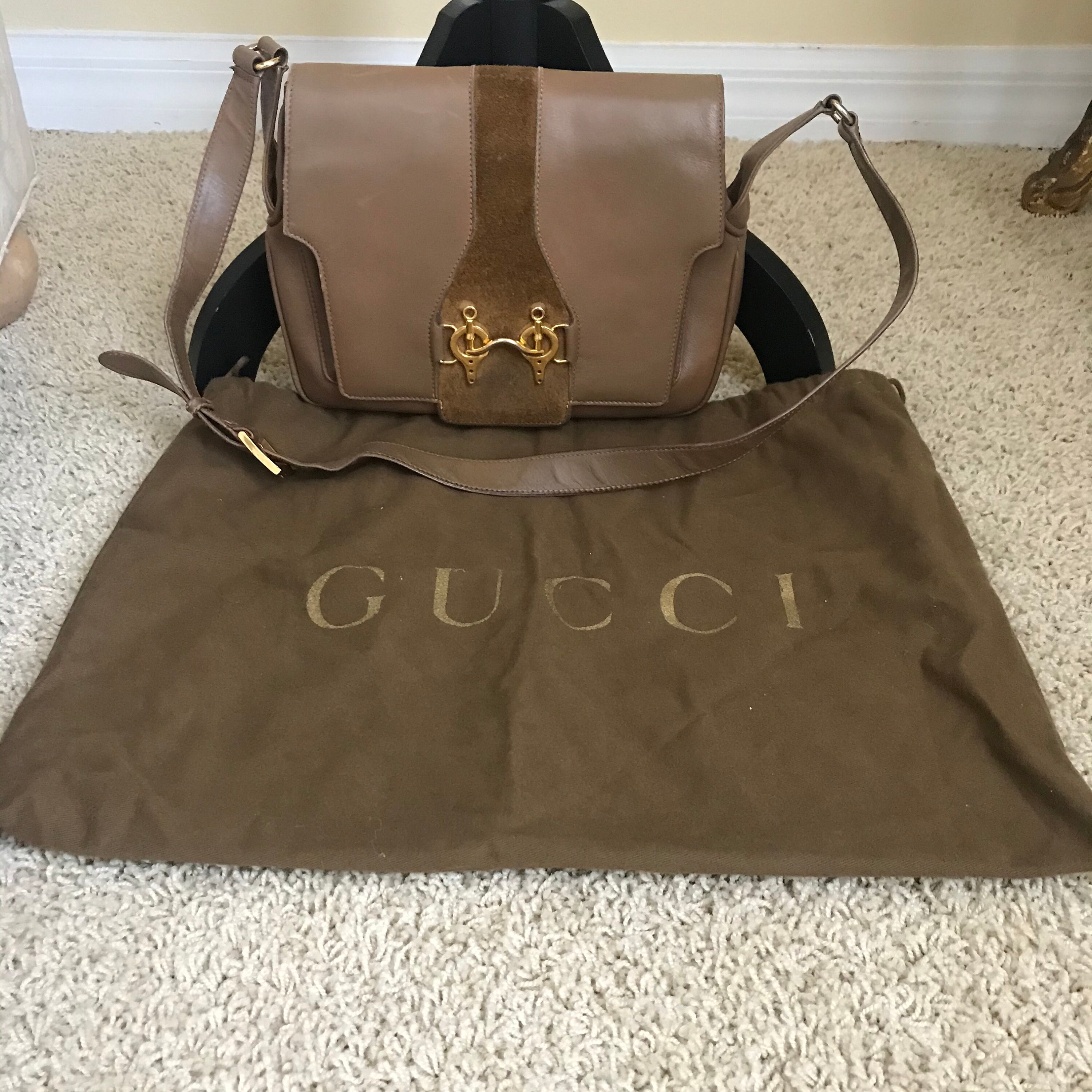 Gucci Brown Leather Boston Bag 862765