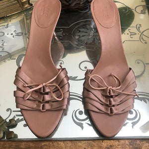 Vintage Tom Ford Gucci /Bamboo Metal heel/ Open Toe Sandal