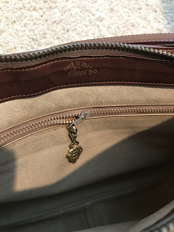 Vintage Brown Gucci shoulder bag - image 6