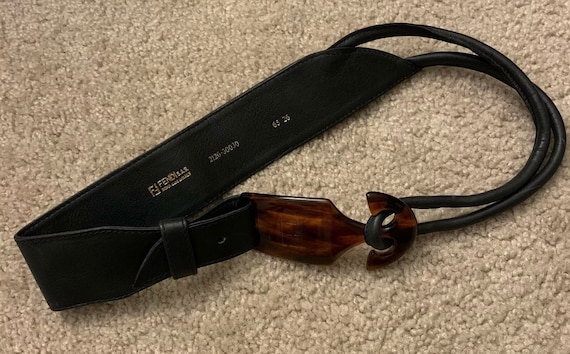 Fendi black shop belt