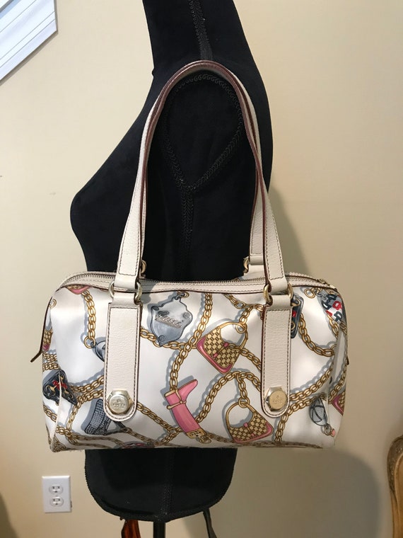 RARE Vintage Gucci GG Monogram Boston Bag.