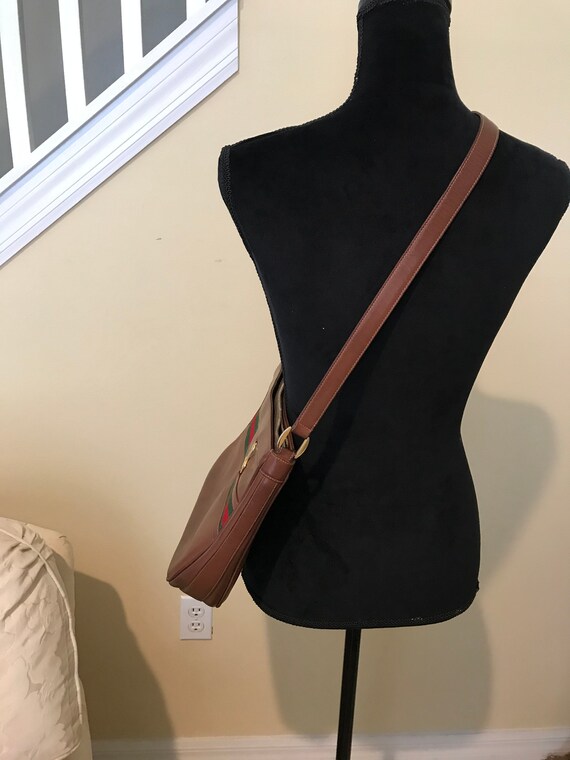 Vintage Brown Gucci shoulder bag - image 2