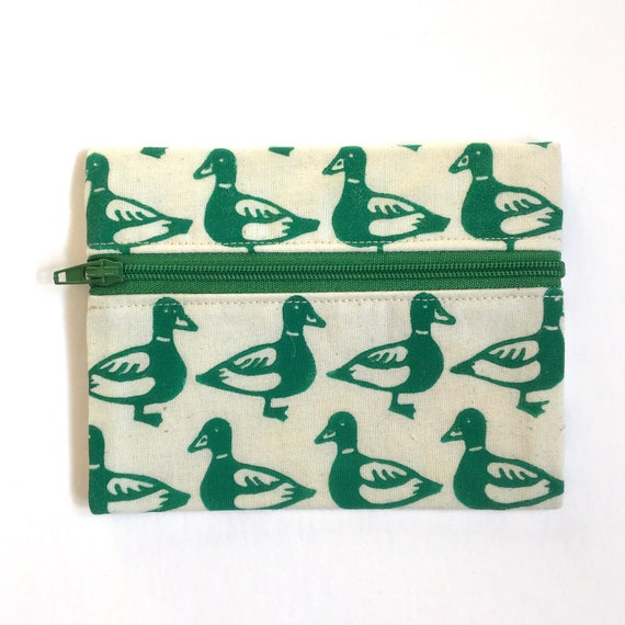 Buy Duck Coin Purse. Handmade Cotton Purse Pouch Wallet. Hand