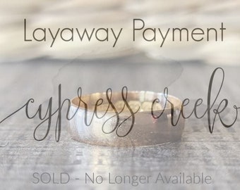 Layaway für M.P. - Nicht mehr verfügbar - 22k Band Ring Fällig 7 jeden Monats