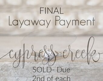 FINAL PAYMENT for R.N. - Due 9/2 No longer available. Bezel diamond ring