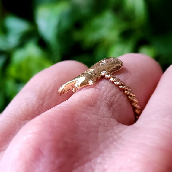 Vintage Cowgirl Boot Lasso Rope Diamond Ring | Ro… - image 6