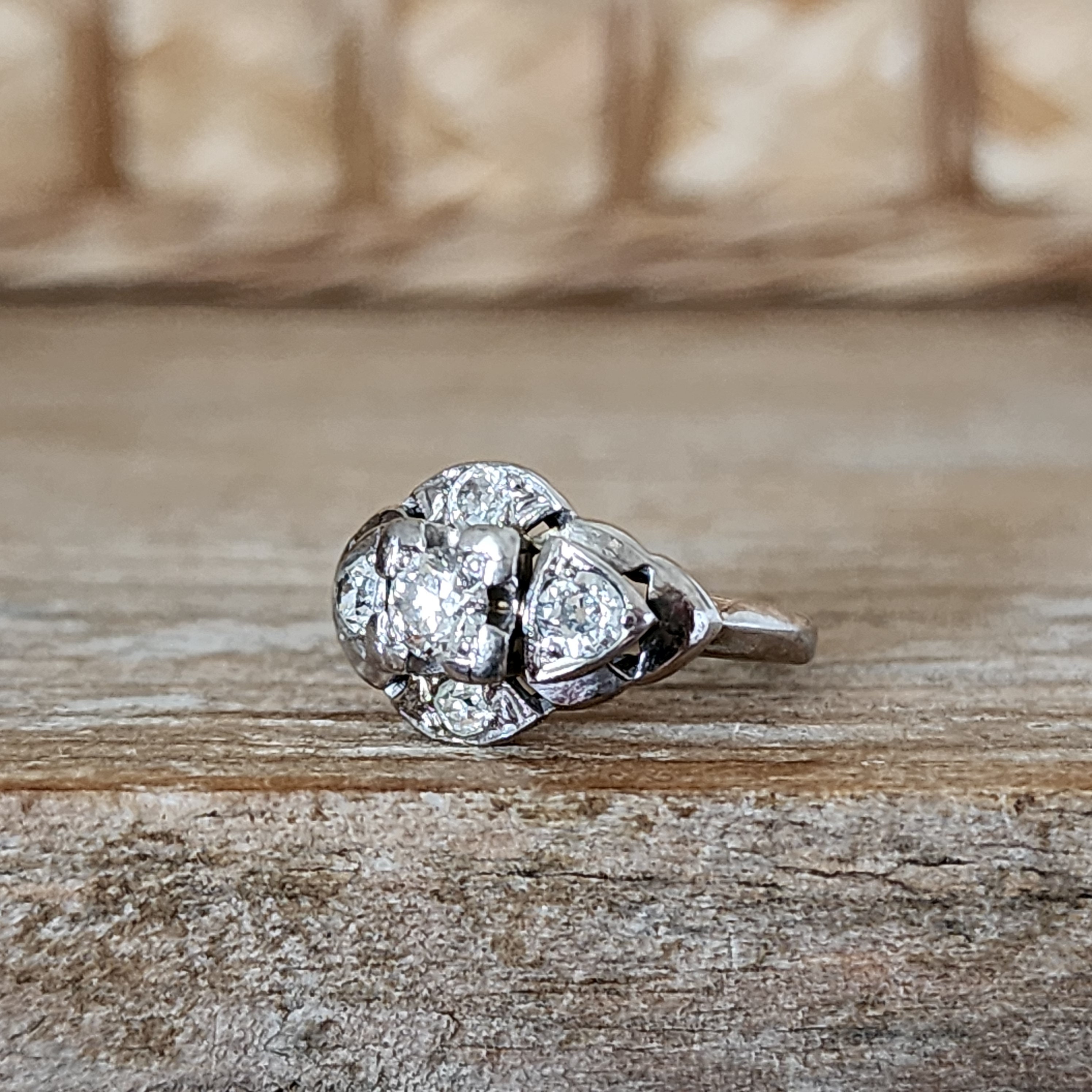 Vintage Engagement Ring | Old European Cut Diamond in 14k