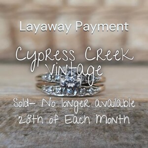 Layaway for KR No Longer Available Bridal Set Due 28
