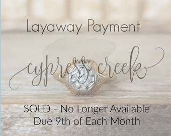 Layaway for Courtney~ No longer available ~ Due 9th of each month | Art Deco Old European Diamond Ring Set in 14k Yellow Gold | 0.35 ct