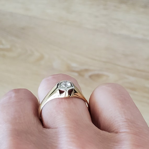 Antique Engagement Ring | Classic Edwardian Old E… - image 9