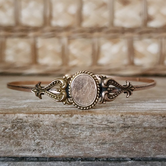 Antique Late Victorian Gold Filled Ornate Bracelet Lovers Frame Antique Victorian Era 14k Gold Opal Slide Bracelet - Etsy main image 3