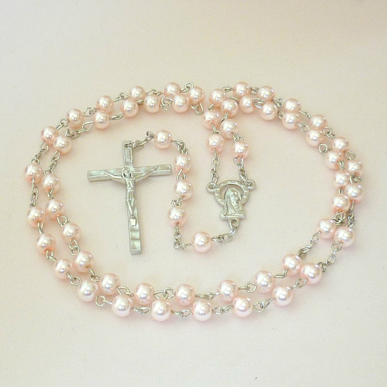 High Quality Pink Rosary Beads for Children With Smaller - Etsy UK