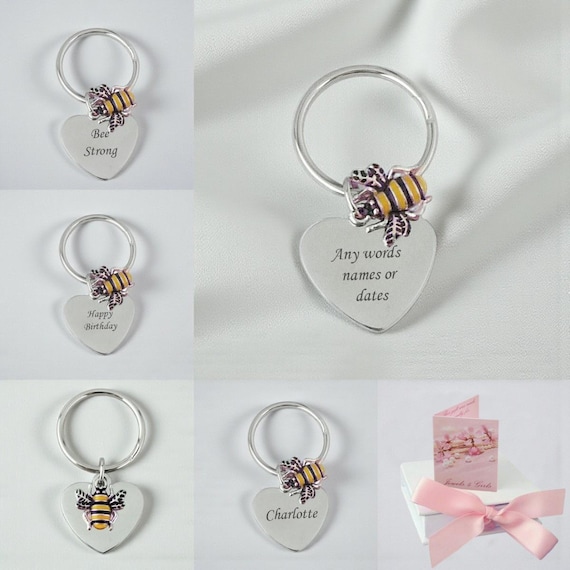 Porte-clés Femme En Perles Avec Carte De Vœux - Cadeau Pour Maman, Sœur, Amie - Accessoire Élégant