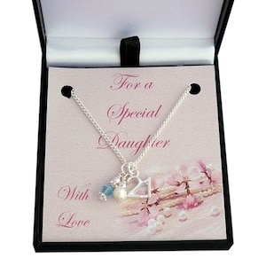 Gift for 21st Birthday, Birthstone Necklace, Age 21 Gift for Special Daughter, Sister, Niece, Granddaughter, Special Friend