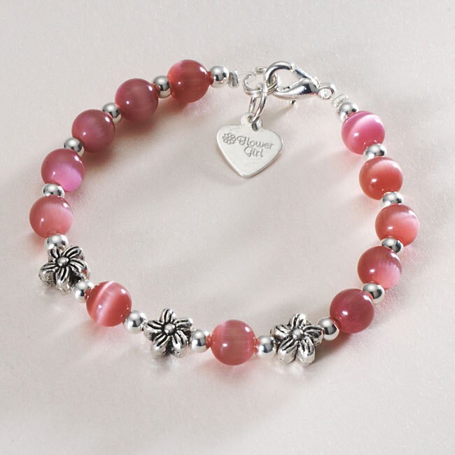 Flower Girl Bracelet With Stg Silver Flower Girl Charm. Etsy UK