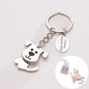 Engraved Dog Key Ring, Personalised Gift for Dog Lover. Keyring with Engraving. image 1