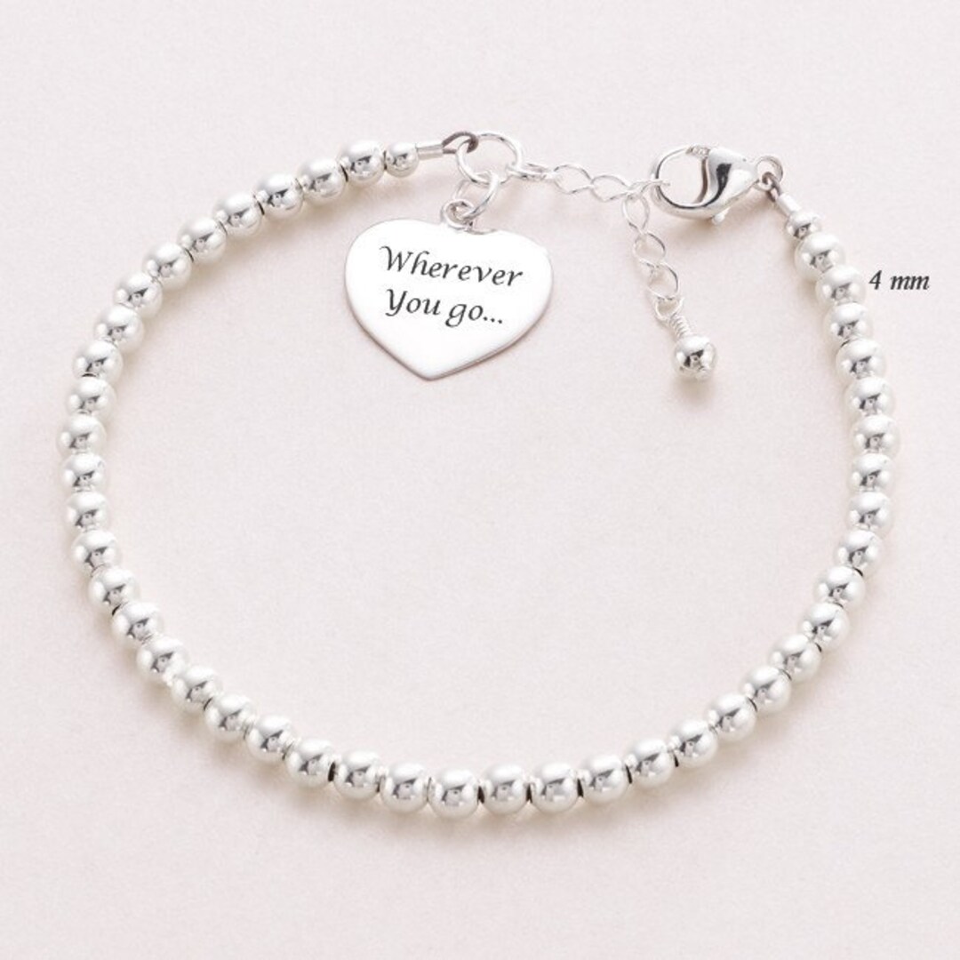 ●TATIANA● Silver 925 Mini Heart Clear Bead Bracelet BR1796 MUSINSA | TATIANA (Silver 925) Mini Heart Clear Bead