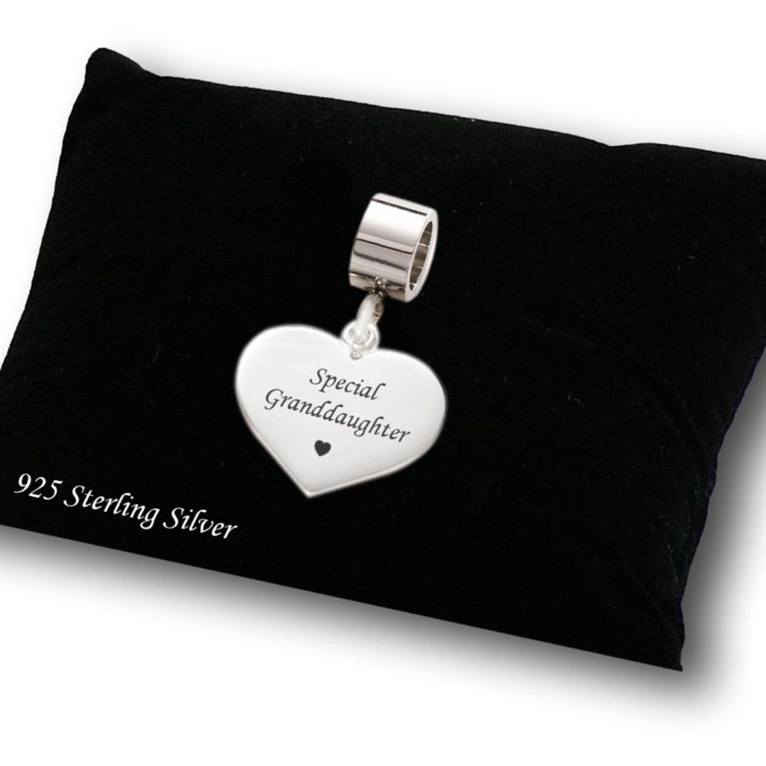 Genuine 925 Sterling Silver Granddaughter Charm – Tommyway Jewelry USA