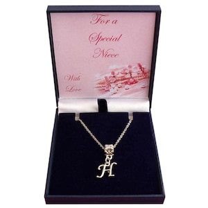 Collar con Inicial / Letra de Plata para Mujer, Niña, regalo para una Mamá Especial, Mami, Hija, Tía, Sobrina, Nieta, Ahijada..