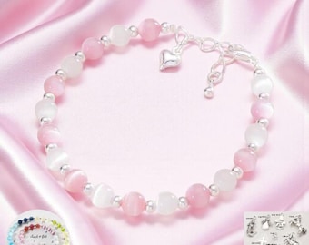 Bracelets for Girls, Your choice of charm & colours. Unicorn, Heart, Horse, Ballet Slippers, Cross, Mermaid, Angel, Butterfly, Crown...