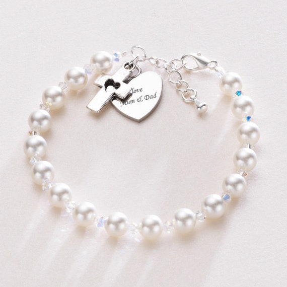 Personalised communion best sale bracelet