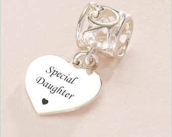 A very special daughter charm sale