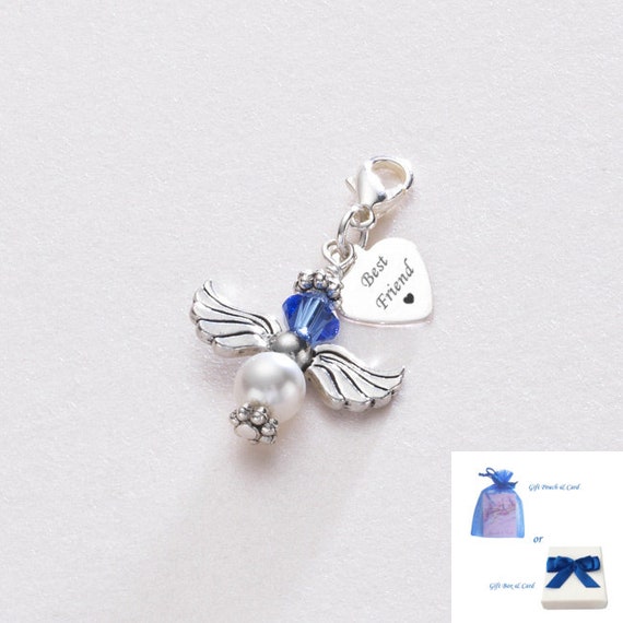 Birthstone angel charms discount