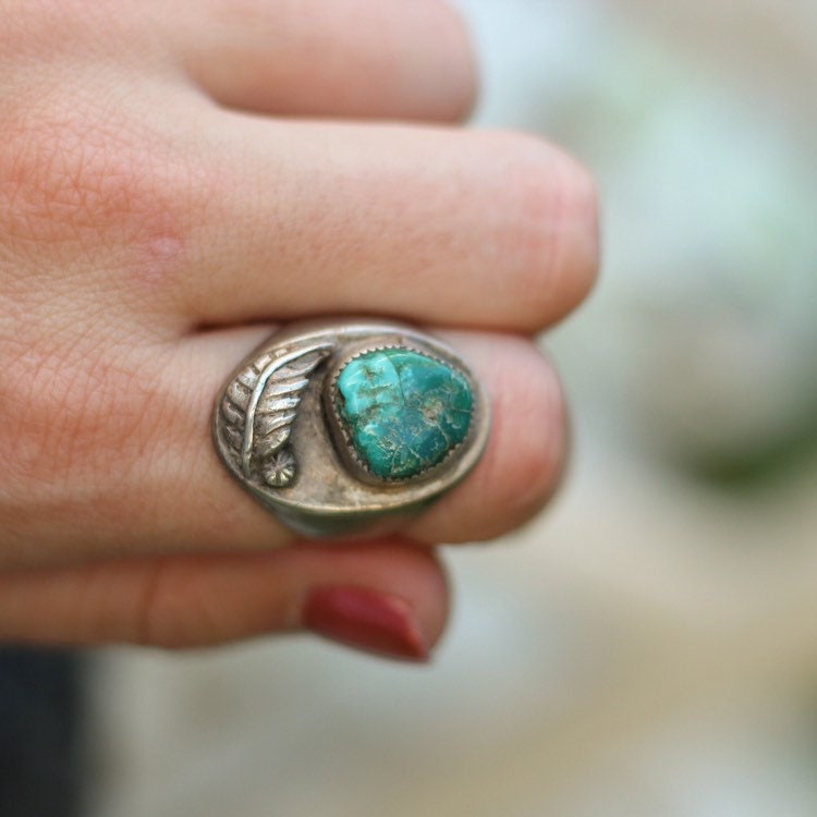 Vintage Old Pawn Narive American Awesome Heavy Old Pawn Sterling Silver