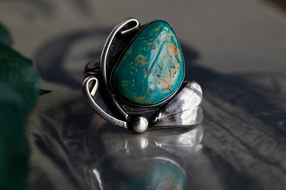 Vintage Navajo Royston Turquoise ring Native Amer… - image 8