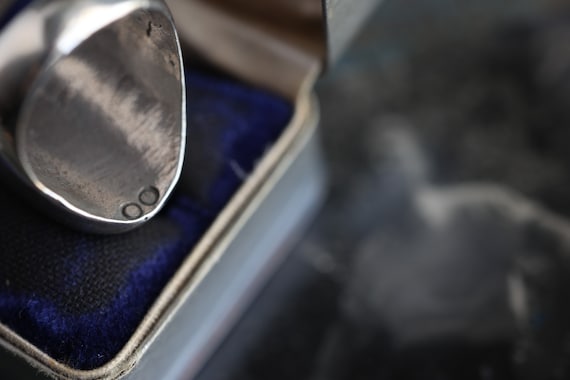 Old Pawn Heavy Zuni Mosaic inlay multi stone ring… - image 9