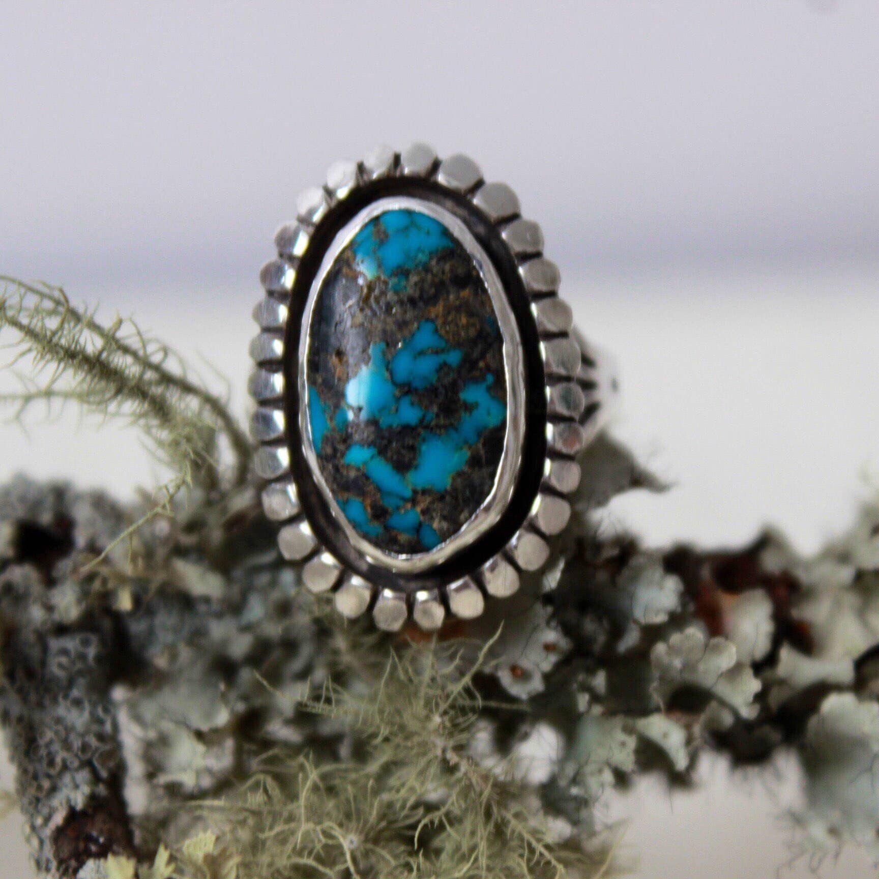 Rare Vintage Navajo Bisbee Turquoise Sterling Silver Native American Necklace Rare Vintage Navajo Bisbee Turquoise Sterling Silver Native American Necklace