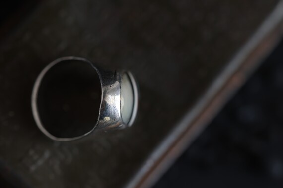 Old Pawn Heavy Zuni Mosaic inlay multi stone ring… - image 7