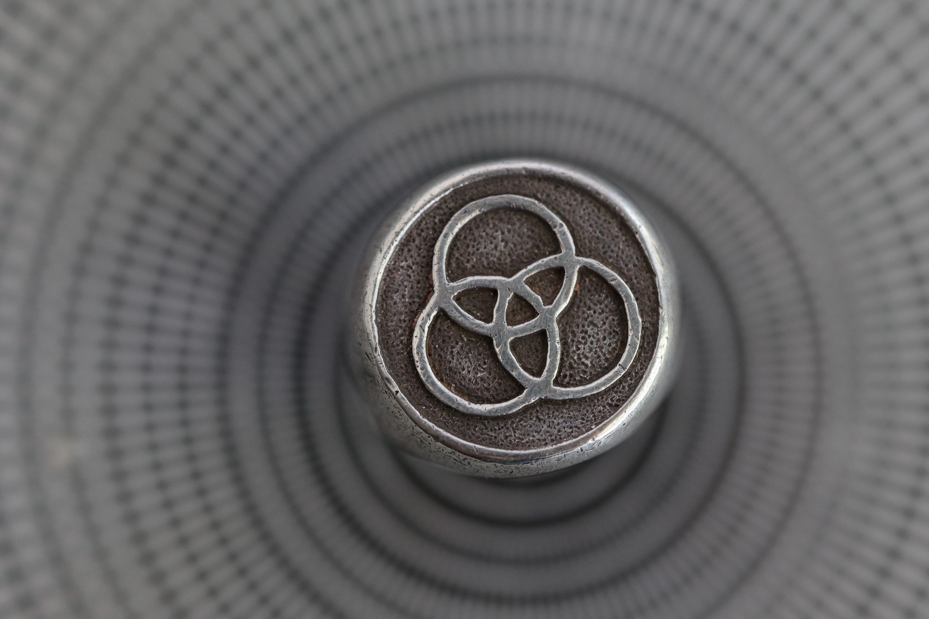 Vintage Sterling Silver Led Zeppelin Ring John Bonham symbol ring Holy