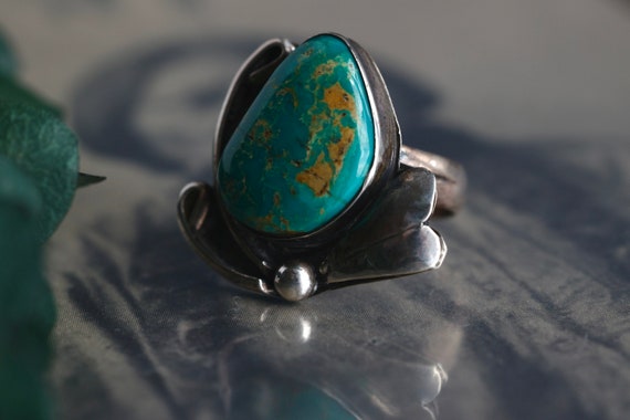 Vintage Navajo Royston Turquoise ring Native Amer… - image 5