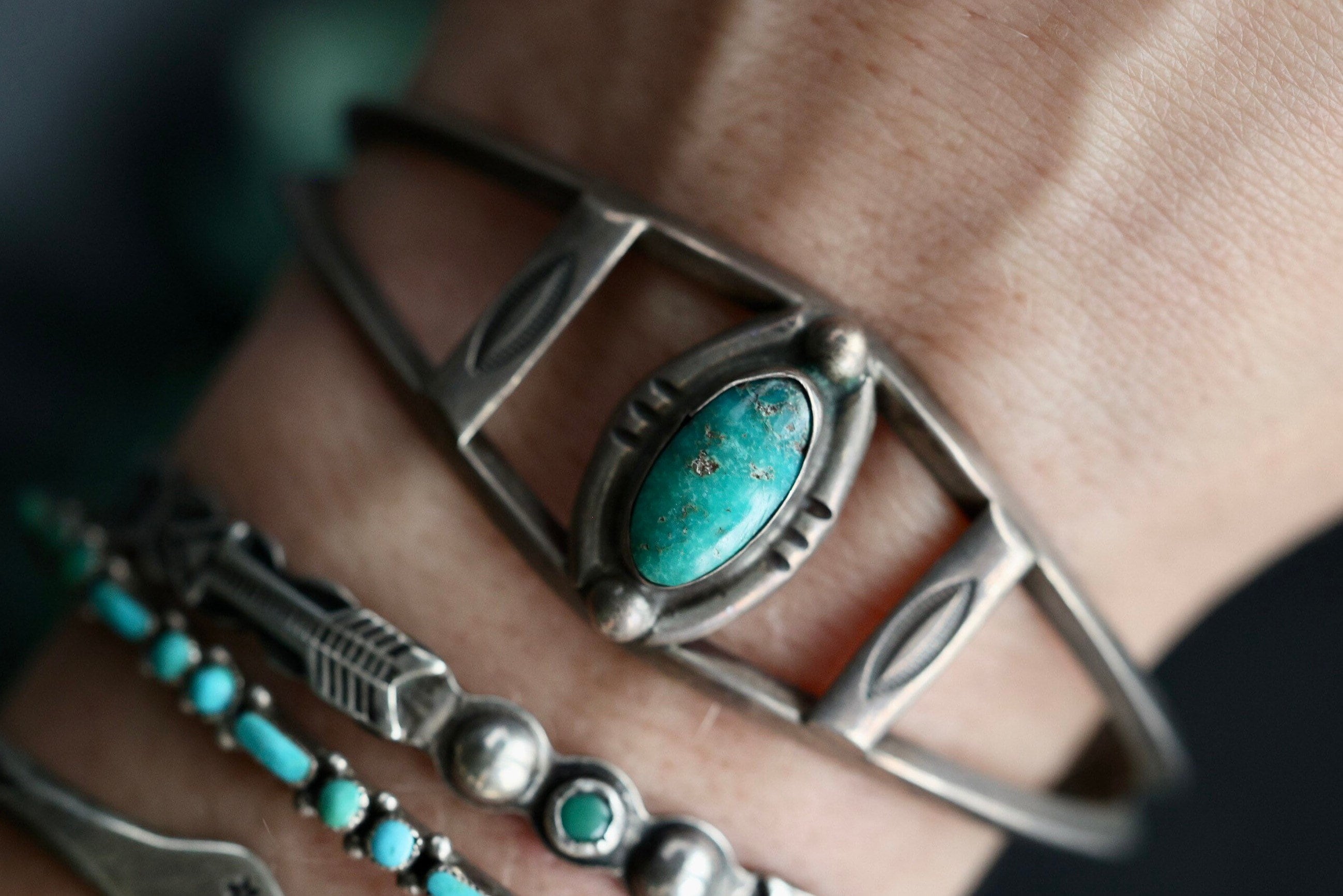 Vintage Turquoise Gemstone Hand Braided Bohemian Healing - Temu