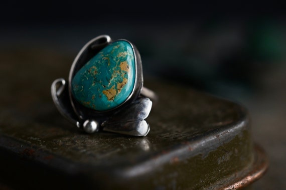 Vintage Navajo Royston Turquoise ring Native Amer… - image 7