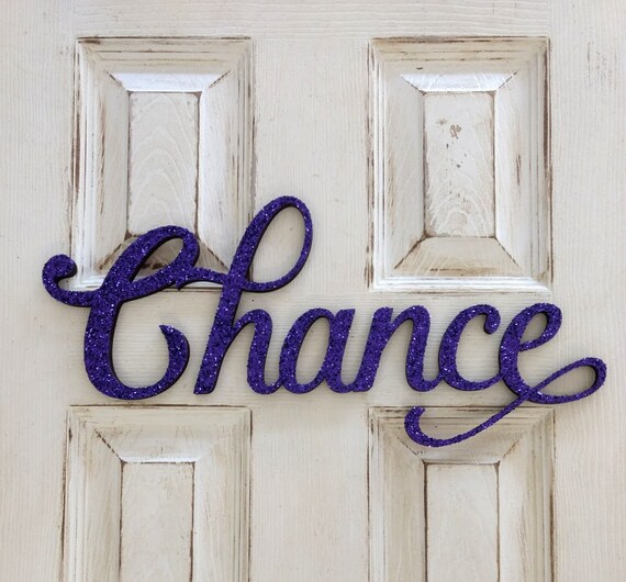 Custom Script Word, Personalized Wood Sign, Wooden Name, Rustic Cursive Word, Room Decoration, Nursery, Wall hanging, Unfinished Wood #1037
