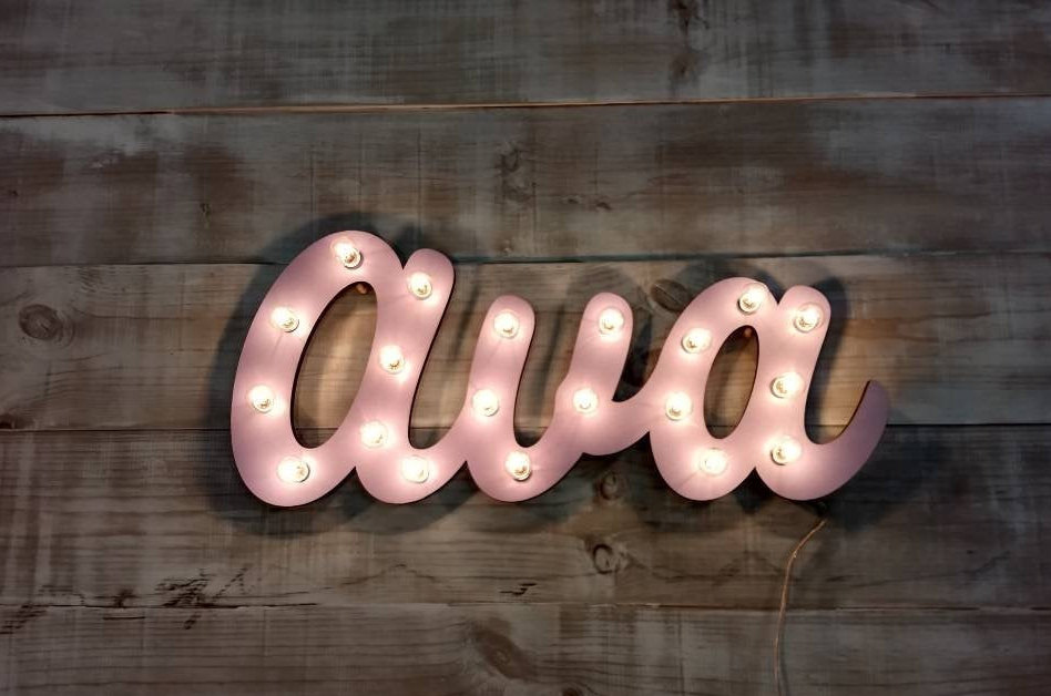 12" Personalized Marquee light Wood sign, Wedding, Restaurant, Love sign.  Bar Sign, Name sign, Personalized Sign, Custom Sign, Play Sign