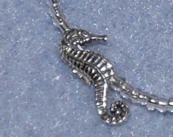 1 Stück 925 Sterling Silber Seepferdchen Spacer Bead Seepferd Charme