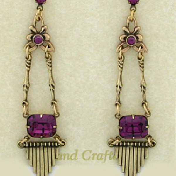 Art Deco Earrings Etsy