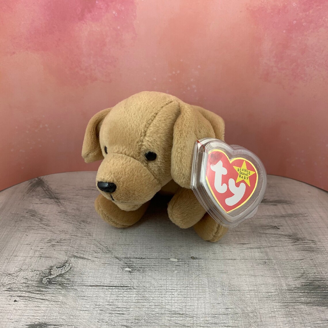 Fetch Beanie Baby // Dog Golden Retriever // Vintage // Tag Etsy