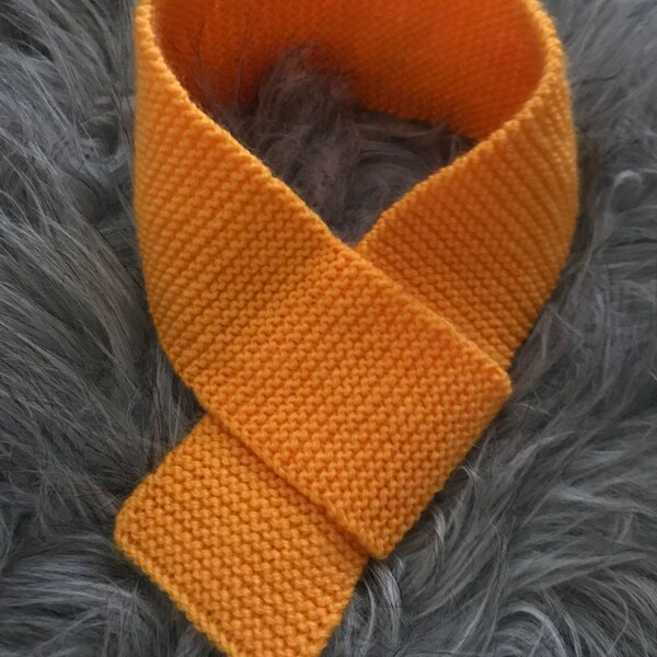 Knitted Dog Scarf Etsy