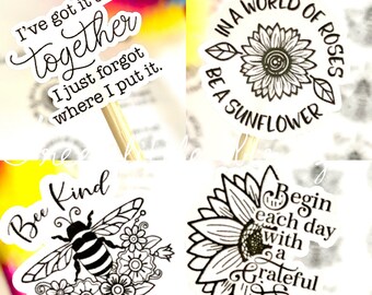 Inspirational Stickers - Journal stickers - Planner stickers - Scrapbook stickers - Waterproof Sticker