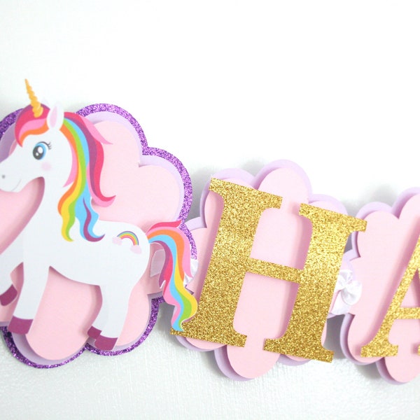 Rainbow Unicorn Birthday Decorations - Unicorn Party - Rainbow Party Decorations