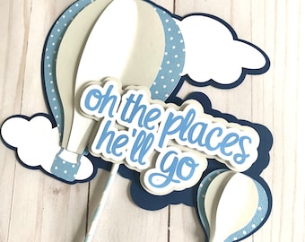 Hot Air Balloon Centerpiece - Cake Topper - Hot Air Balloon Decorations