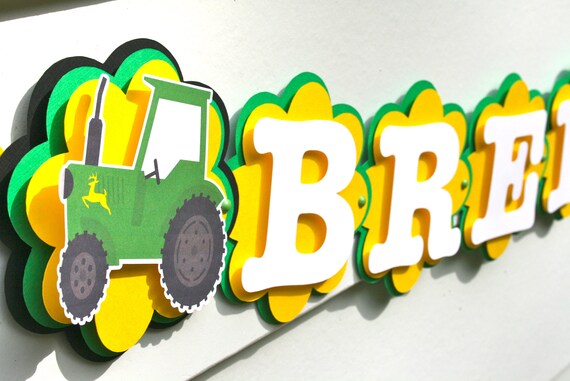 John Deere Party Decorations Green Tractor Party Decorations Etsy