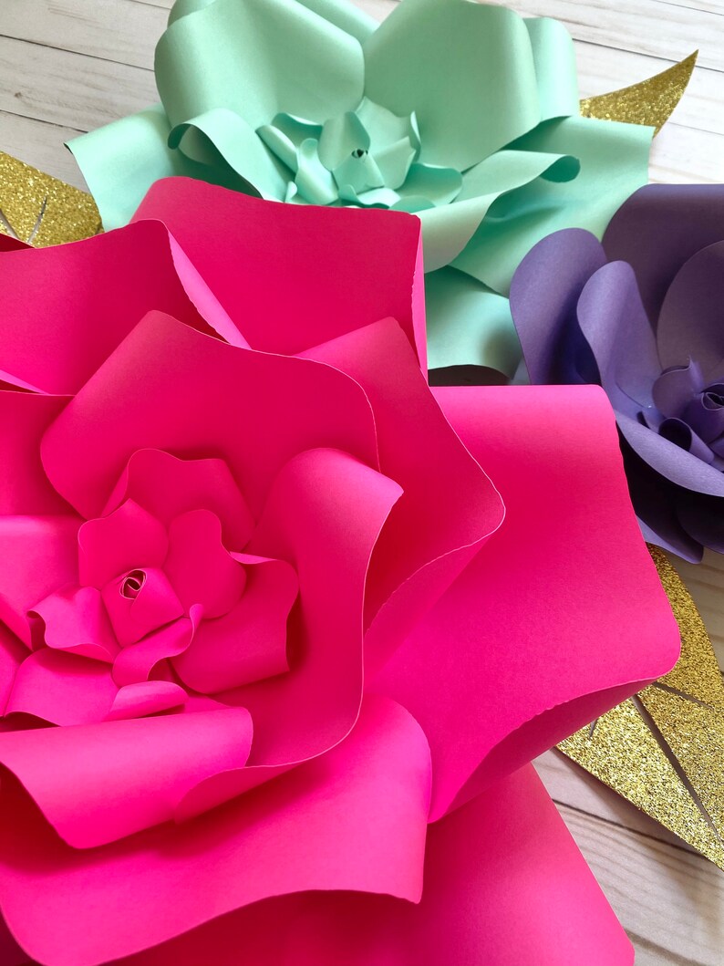 Wall Flowers Large Paper Flowers Etsy