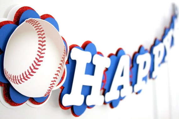 Baseball Birthday Banner Baseball First Birthday Banner Birthday Banner Baseball Birthday Decorations Concessions Banner By Tree Little Birdz Catch My Party